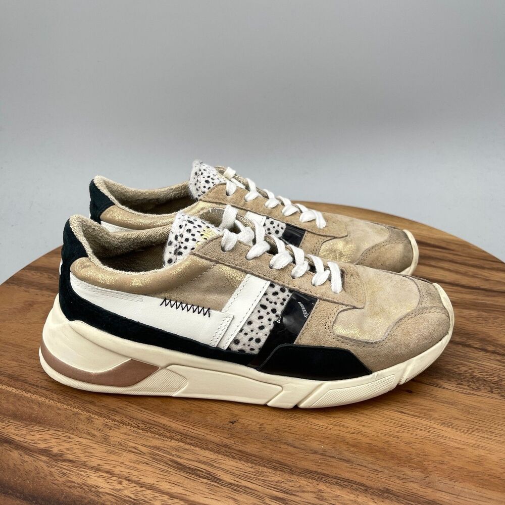 Gola Eclipse Mode Shoes Womens Size 7 Gold Cheetah Running Comfort Walking